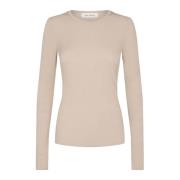 Myk og Behagelig Beige Bluse