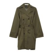 Stilig Timonaiw Trenchcoat i Beetle Green