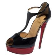 Pre-owned Svart skinn Christian Louboutin Sandaler