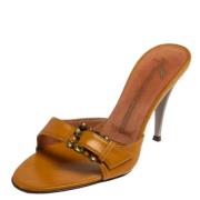 Pre-owned Gult skinn Giuseppe Zanotti sandaler