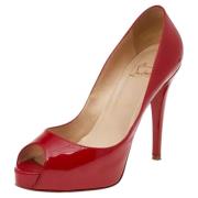 Pre-owned Rodt skinn Christian Louboutin haeler