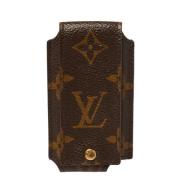 Pre-owned Brunbelagt lerret Louis Vuitton-sak