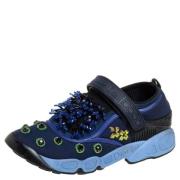 Pre-owned Blue Mesh Dior joggesko