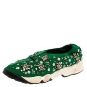 Pre-owned Green Mesh Dior joggesko