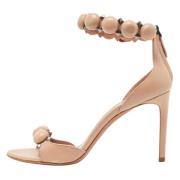 Pre-owned Beige Laer Alaia Sandaler