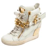 Pre-owned Hvitt skinn Giuseppe Zanotti joggesko