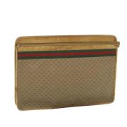 Pre-owned Beige Canvas Gucci Clutch