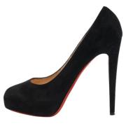 Pre-owned Svart semsket skinn Christian Louboutin haeler