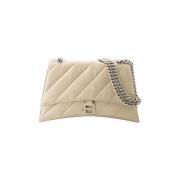 Beige skinn Balenciaga skulderveske