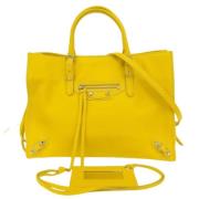 Pre-owned Gul skinn Balenciaga Papier