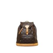 Pre-owned Brunt lerret Louis Vuitton Montsouris