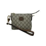 Pre-owned Beige Canvas Gucci Crossbody Bag