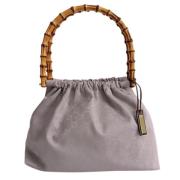 Pre-owned Lilla lerret Gucci bambus