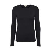 Black Esmè Studios Espenelope Ls O Neck Slim Sweaters