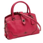 Pre-owned Rosa skinn Coach veske