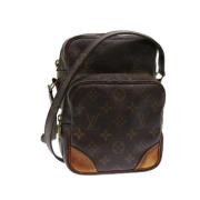 Pre-owned Brunt lerret Louis Vuitton Amazone