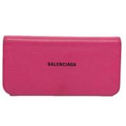 Pre-owned Rosa skinn Balenciaga lommebok