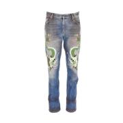 Pre-owned Bla bomull Gucci Jeans