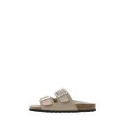 Nougat Suede Sandal