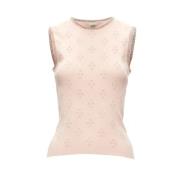 Pre-owned Rosa bomull Chanel vest