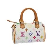 Pre-owned Hvitt lerret Louis Vuitton Speedy