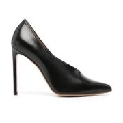 Sort Skinn Asymmetriske Pumps