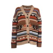 Jacquard Ull Cardigan