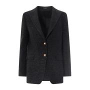 Tweed Dameblazer - Elegant Garderobe Tillegg
