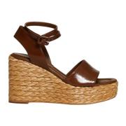 Womens Shoes Wedges Marrone Aw22