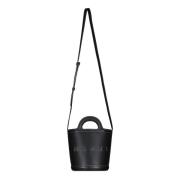 Skinn Bucket Bag med Logo