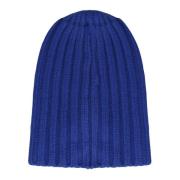 Kasjmir Ribbet Beanie Lue