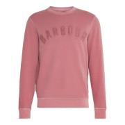 Washed Prep Logo Crew Neck Genser