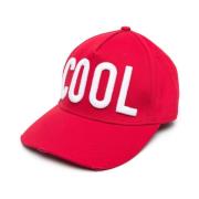Rød Logo Baseball Cap 100% Bomull