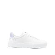 Logo-Print Skinn Sneakers