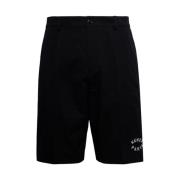 Logo-broderte Bermuda shorts for menn