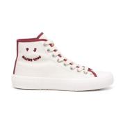 Off White High-Top Sneakers