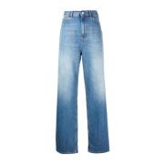 Blå Archive Patch Jeans for Kvinner