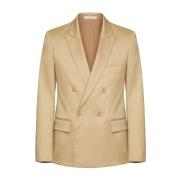 Herreklær Beige Blazer Jakke Ss23