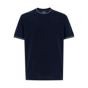 Stripete Crew Neck T-skjorte