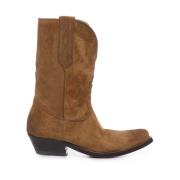 Brandy Suede Boots med gullogo