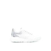 Hvite/Sølvfargede Oversized Court Sneakers
