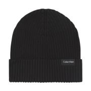 Klassisk Svart Beanie Sett