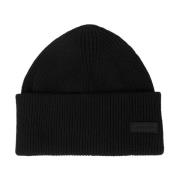 Svart Docker Beanie med Essential Patch