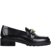 Sorte Chain Loafers for Kvinner