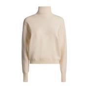 Teksturert Ull Roll-Neck Genser