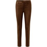 Brun Caroline Skinnbukser Slim Fit