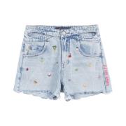 Light Blue Miss Sixty Denim Shorts