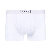 Logo Boxers Hvit Stretch Bomull