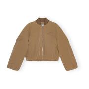 Oversized Short Bomber Jacket