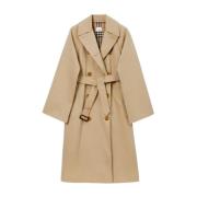 Beige Bomull Trenchcoat